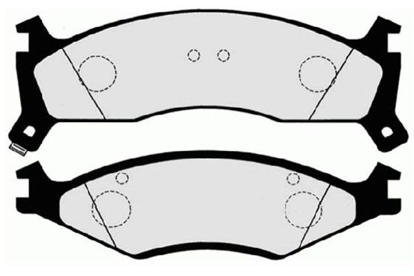 KAVO PARTS Комплект тормозных колодок, дисковый тормоз BP-4024